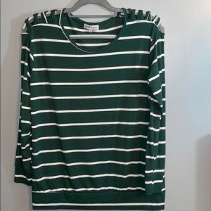 Thyme + Honey Striped Blouse